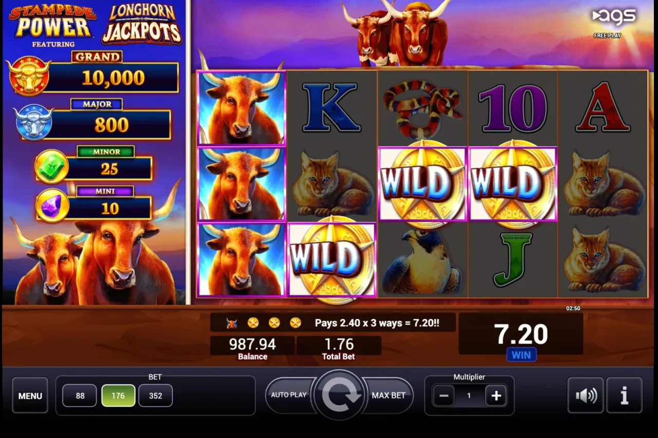 Longhorn Jackpots slot