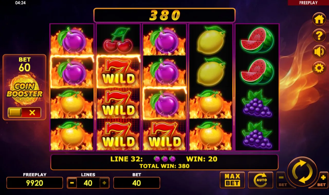 Blazing Coins 40 slot