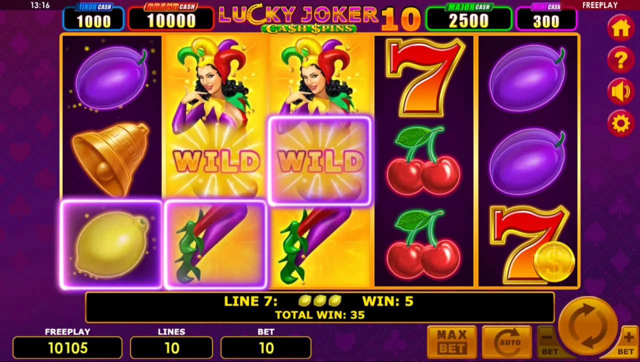 Lucky Joker 10 Cash Spins slot