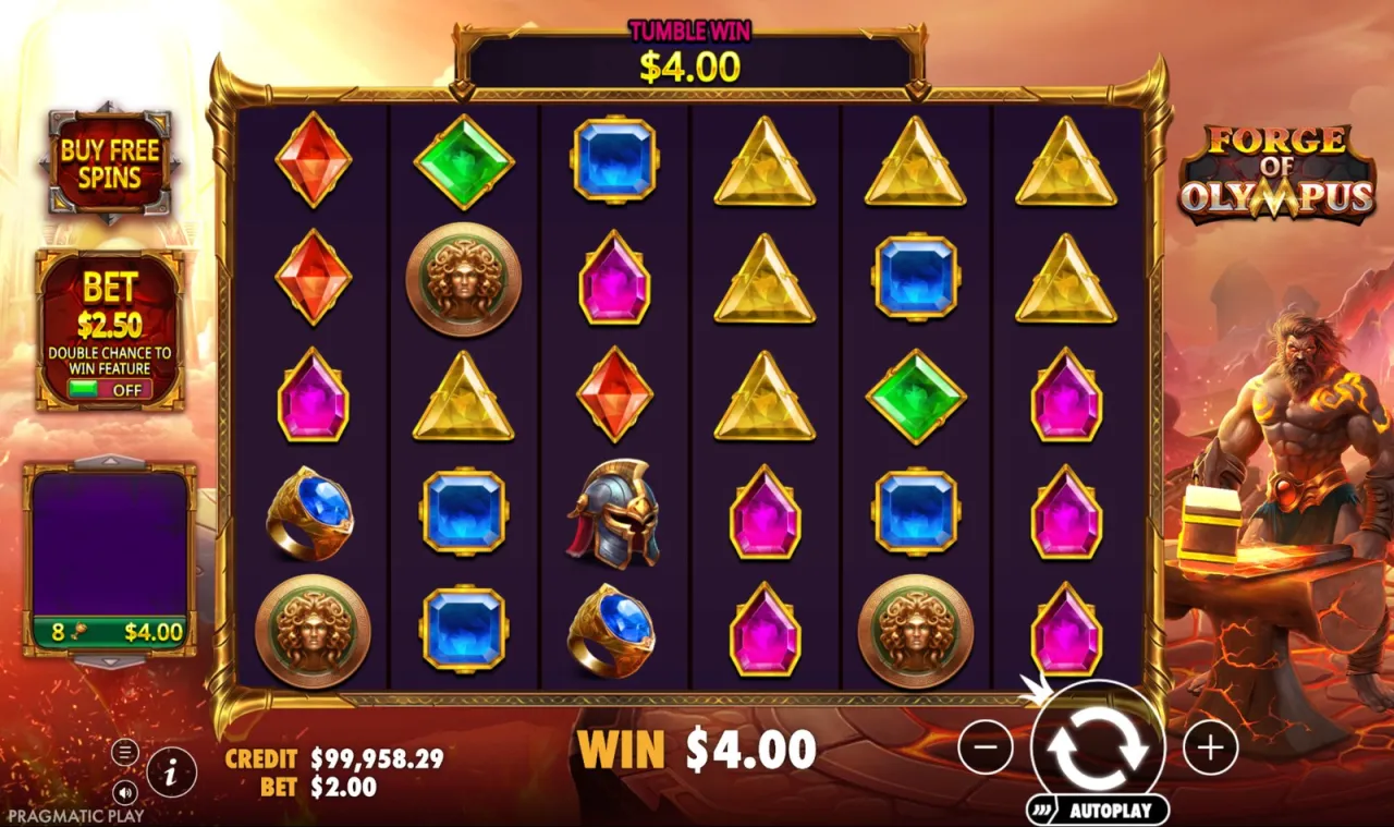 Eight Medusa medallions paying $4.00