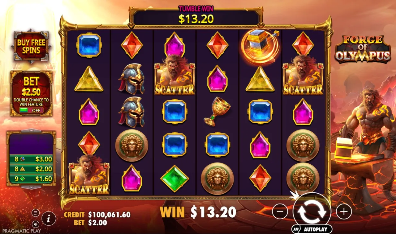 A $13.20 win with three scatters on the screen