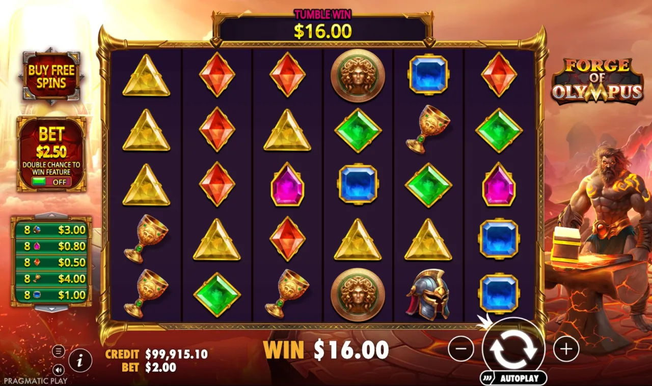 A five-step tumble paying $16.00