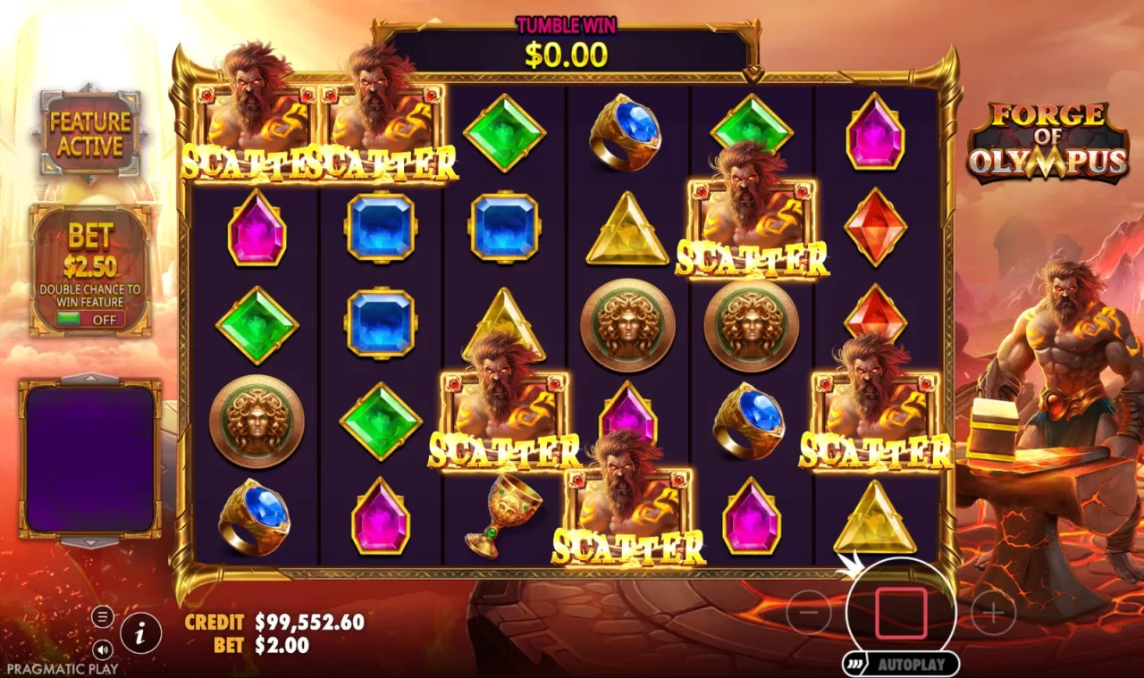 Six scatters landing on the level 2 purchase