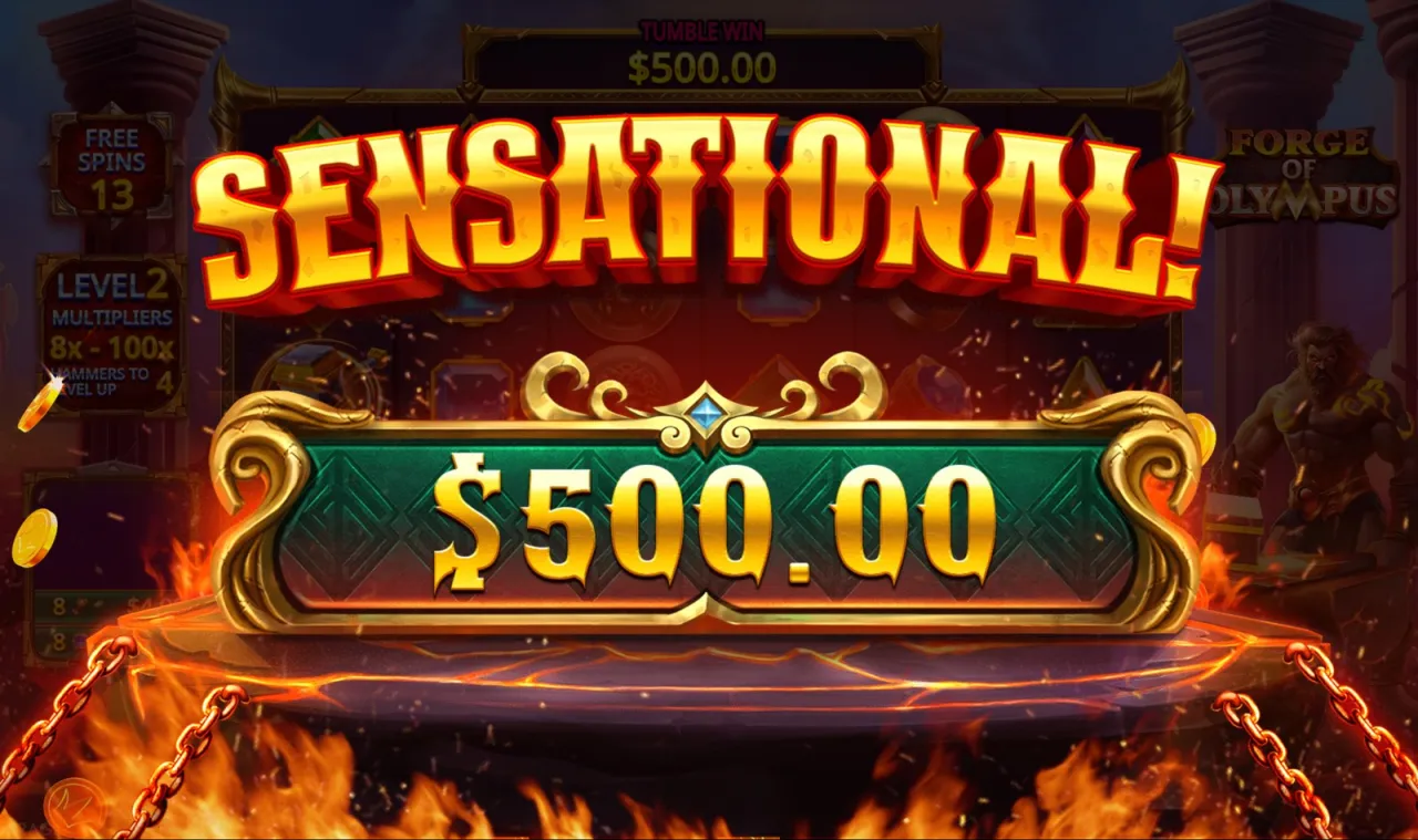 Sensational! $500.00 from the 100x multiplier