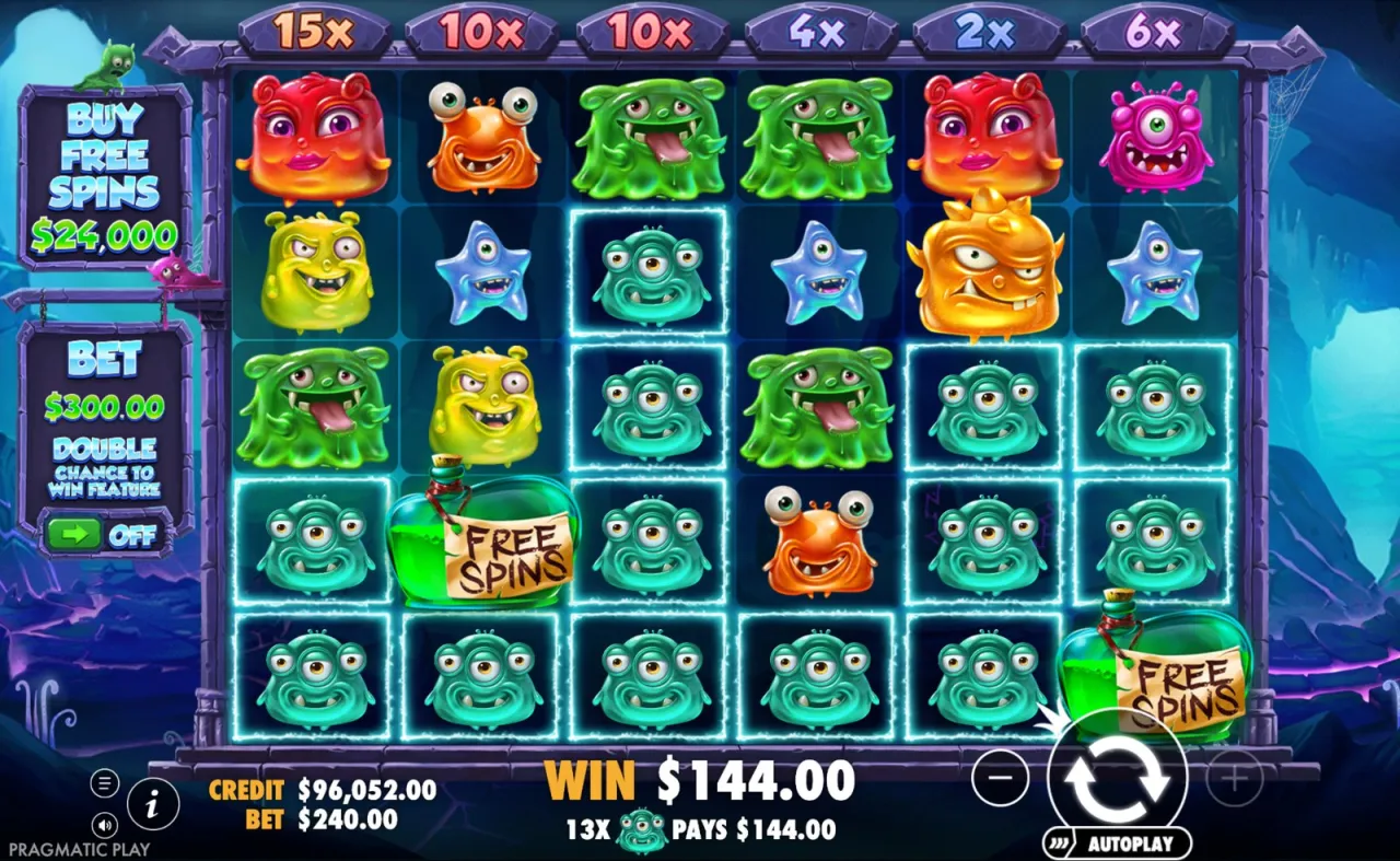 13 teal monsters, $144