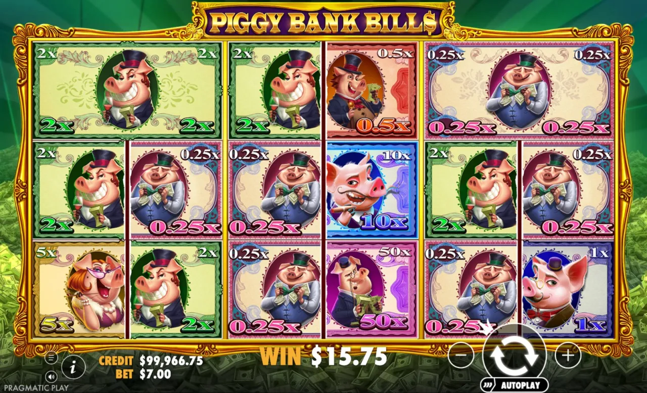 Piggy Bank Bills slot