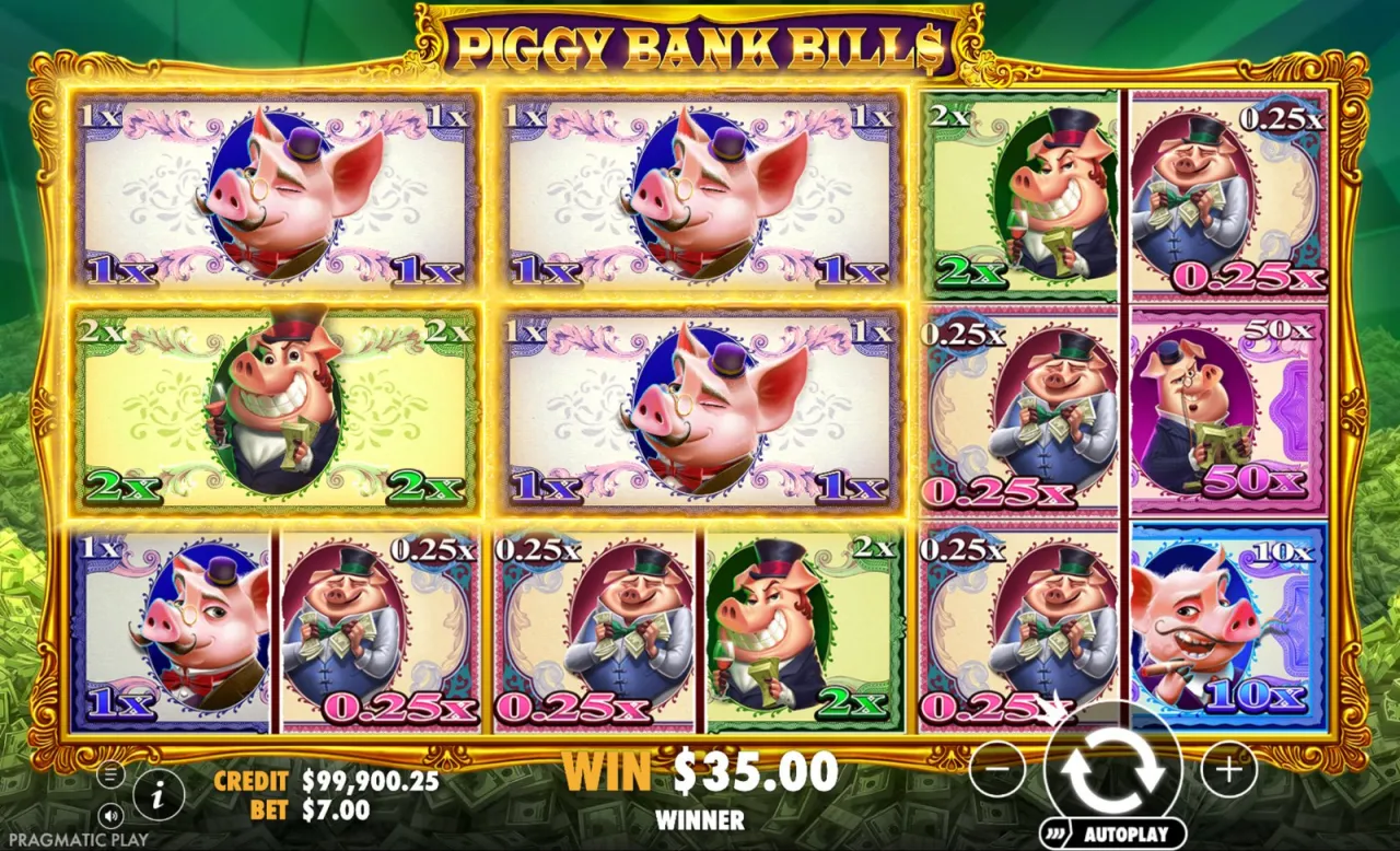 Piggy Bank Bills slot