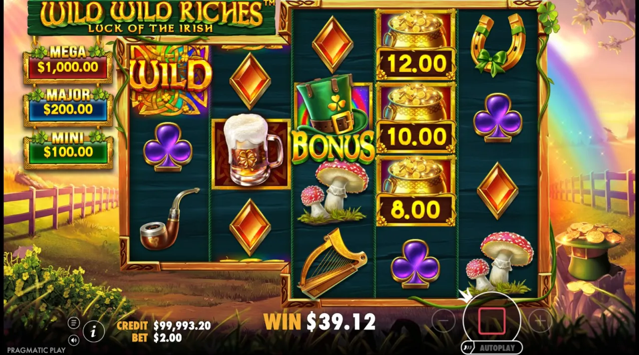 Two wilds sweeping six pots for $46.00