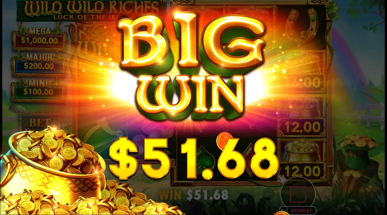 Big Win at $51.68, from the base game