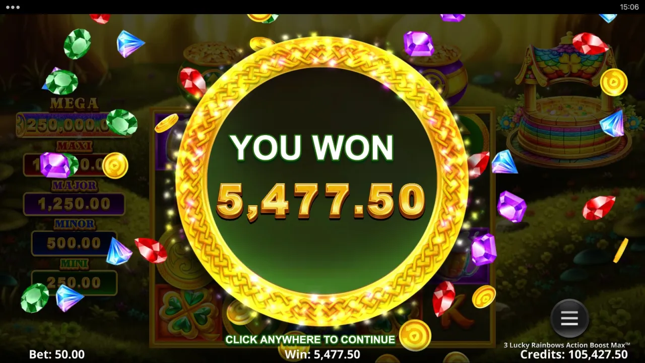 3 Lucky Rainbows Action Boost Max slot
