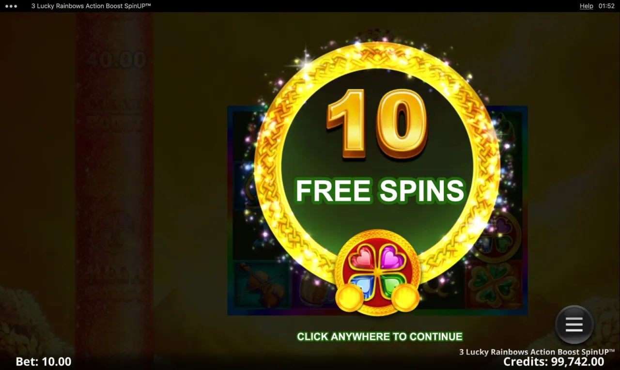 3 Lucky Rainbows Action Boost SpinUP slot