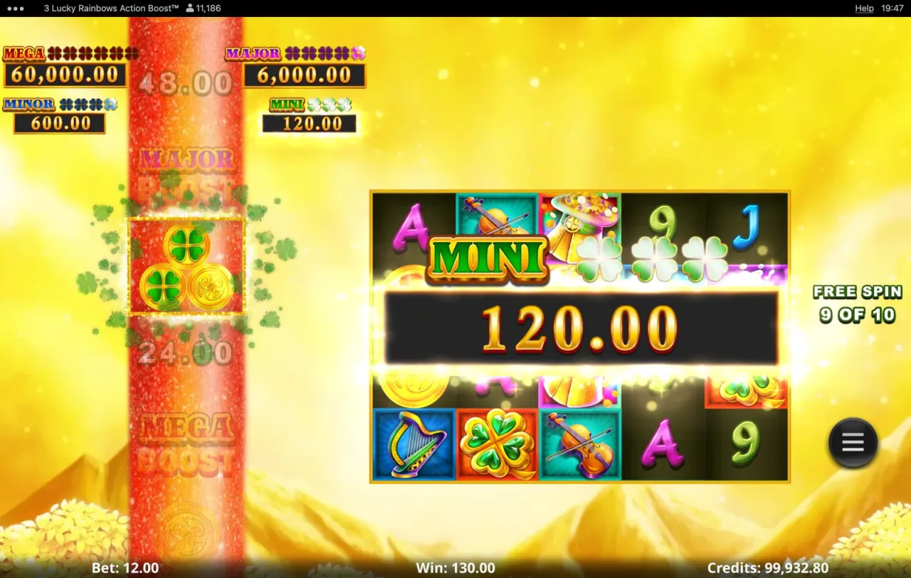 Action Boost 3 Lucky Rainbows slot