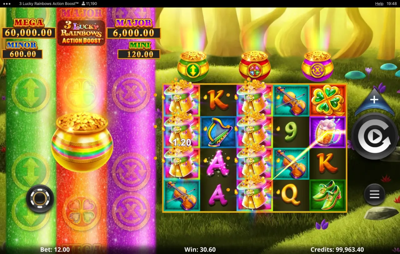 Action Boost 3 Lucky Rainbows slot